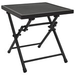 vidaXL Table pliable en maille 38x38x38 cm Acier Anthracite