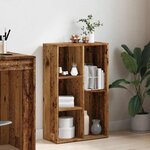 vidaXL Bibliothèque vieux bois 50x25x80 cm bois d'ingénierie