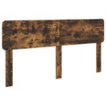 vidaXL Tête de lit Chêne fumé 200 cm Bois d'ingénierie