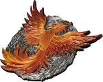 Pièce de monnaie en Argent 50 Vatu g 500 (1/2 Kg) Millésime 2024 PHOENIX ASCENDANT 1/2