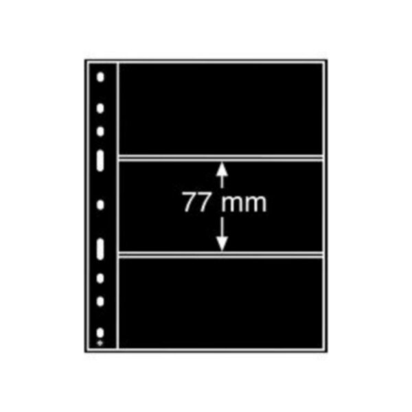 Recharges noires Optima à 3 bandes pour carnets  petits blocs.