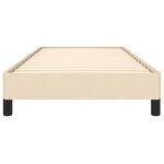 vidaXL Cadre de lit sans matelas crème 90x190 cm tissu