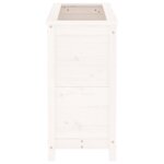 vidaXL Jardinière blanc 82 5x40x78 cm bois massif de pin