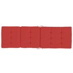 vidaXL Coussins de chaise longue lot de 2 rouge tissu oxford