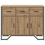 vidaXL Buffet chêne artisanal 97 x 32.5 x 74.5 cm Bois d'ingénierie