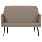 Banc banquette 107 x 80 x 81 cm similicuir cappuccino 02_0010685