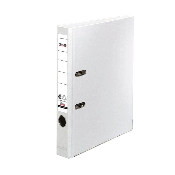 Classeur À Levier Papier Kraft A4 Recycolor - Blanc - X 25 - Falken