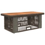 vidaXL Ensemble de salle à manger pour jardin 4 Pièces Gris et Gris foncé