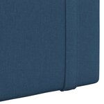 vidaXL Tête de lit suspendue Bleu Tissu