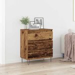 Buffet vidaXL avec tiroirs en bois ancien 60x35x70 cm en bois d'ingénierie