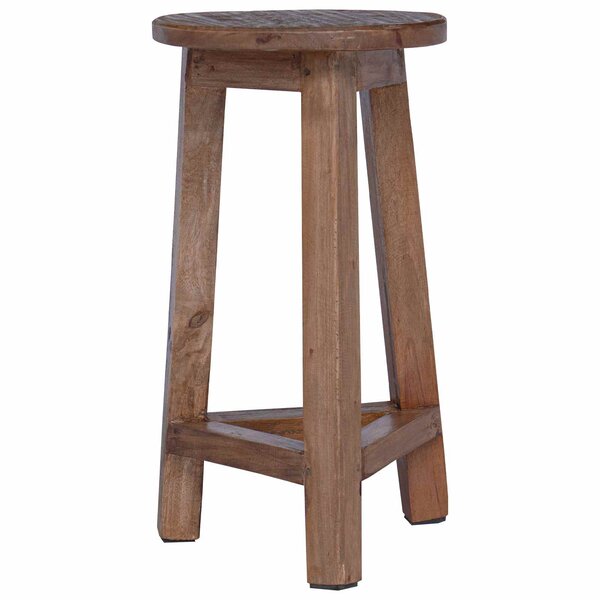 vidaXL Tabouret Naturel 28 x 28 x 50 cm Bois d'Acajou