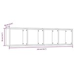 vidaXL Bibliothèque/Meuble TV Chêne marron 143x30x36cm Bois ingénierie