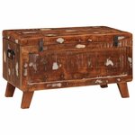 vidaXL Boîte de Rangement 70 x 35 x 40 cm bois de récupération massif