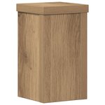 vidaXL Supports pour plantes 2 Pièces chêne artisanal bois d'ingénierie