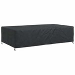 vidaXL Housse pour mobilier d'extérieur Noir 305 x 190 x 85 cm 210D