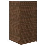 vidaXL Jardinière marron 40x40x80 cm résine tressée