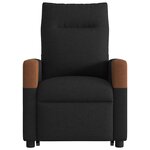 vidaXL Fauteuil de massage inclinable Noir Tissu