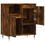vidaXL Buffet Chêne fumé 60x35x70 cm Bois d'ingénierie