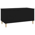 vidaXL Table basse Noir 90x44 5x45 cm Bois d'ingénierie