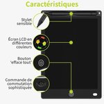 ACROPAQ Tablette Dessin Enfant- Ardoise Magique 8 5 Pouces- Ecran couleur- tablette LCD- (Pile CR2025 incluse) Rouge