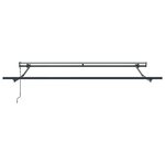 vidaXL Auvent Rétractable Vert et blanc 350 x 250 cm tissu