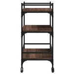 vidaXL Chariot de cuisine chêne marron 65x40x86 5 cm bois d'ingénierie