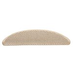 vidaXL Tapis d'escalier autocollants aspect sisal 15 Pièces 56x17x3 cm