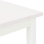 vidaXL Table basse Blanc 40 x 40 x 36 cm Bois de pin massif