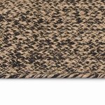 vidaXL Tapis de surface Noir 205 x 305 cm Jute