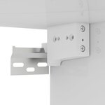 Vidaxl meuble tv mural blanc brillant 102x35x35 cm aggloméré