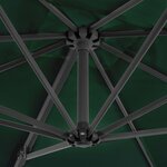 vidaXL Parasol de jardin avec base portable vert