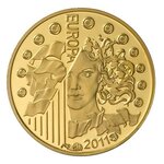 Pièce de monnaie 5 euro France 2011 or BE – Europa (Fête de la Musique)