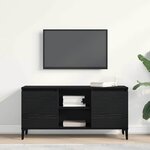 vidaXL Meuble TV Chêne noir 102 x 35 x 50 cm Bois d'ingénierie