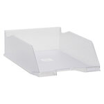 Corbeille à courrier maxi format exacompta cristal - lot de 4