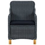vidaXL Ensemble à manger d'extérieur 9 Pièces et coussins résine tressée