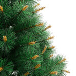 vidaXL Sapin de Noël artificiel à charnières avec support 120 cm