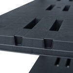 vidaXL Étagère de rangement Noir 220 kg 90x40x138 cm Plastique