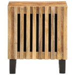 vidaXL Table de chevet 40x34x46 cm bois de manguier massif brut