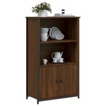 vidaXL Buffet haut chêne marron 62x32x103 5 cm bois d'ingénierie