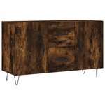 vidaXL Buffet chêne fumé 100x36x60 cm bois d'ingénierie
