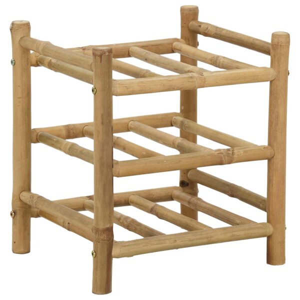 vidaXL Étagère à vin Naturel 32 5 x 29 5 x 36 cm Bambou