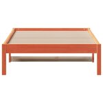 vidaXL Lit de jour sans matelas cire marron 90x200 cm bois pin massif