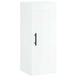 vidaXL Armoire murale blanc brillant 34 5x34x90 cm bois d'ingénierie