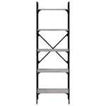 vidaXL Bibliothèque à 5 niveaux sonoma gris 56x31 5x174 cm