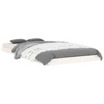 vidaXL Cadre de lit sans matelas blanc 90x190 cm bois de pin massif