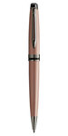 Waterman expert stylo bille  or rose métallisé  recharge bleue pointe moyenne  coffret cadeau