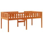 vidaXL Lit pour enfants sans matelas cire marron 90x190 cm pin massif