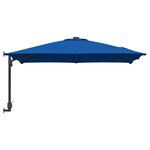 vidaXL Parasol de jardin Bleu et Noir 248.5 x 247.5 x 160 cm