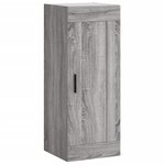 vidaXL Buffet haut Sonoma gris 34 5x34x180 cm Bois d'ingénierie