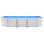 vidaXL Piscine avec pompe filtrante à sable et échelle 610x360x120 cm